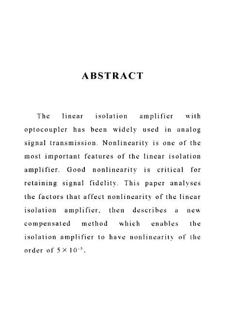[下载][一种新的提高光电耦合隔离放大器线性度的方法].pdf