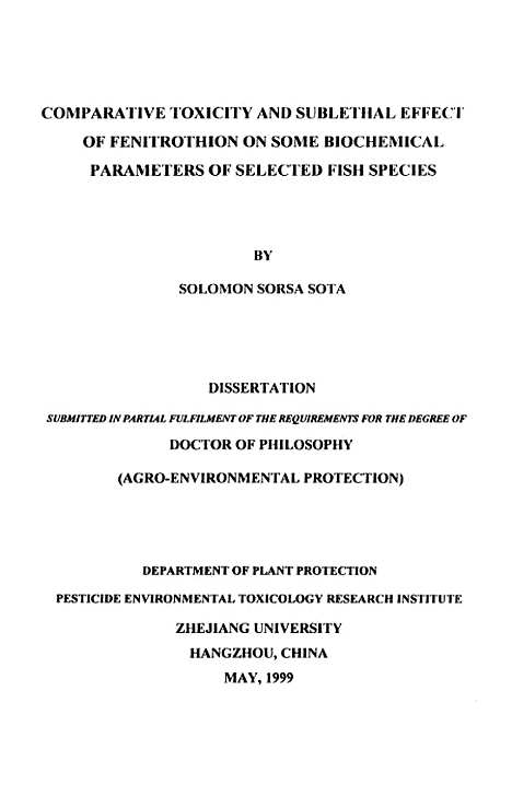 【COMPARATIVETOXICITYANDSUBLETHALEFFECTOFFINITROTHIONONSOMEBIOCHEMICALPARAMETERSOFSELECTEDFISHSPECIES】.pdf