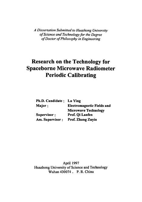 [下载][星载微波辐射计周期定标技术的研究]吕颖.pdf