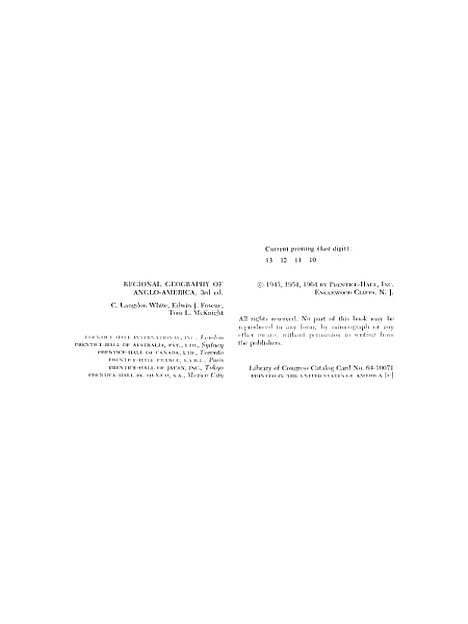 【Regional Geography Of Anglo-American】C Langdon White Edwin J Foscue Tom L McknightPrentice-Hall Inc Englewood Cliffs Nj.pdf