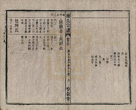 [下载][操氏宗谱]安徽操氏(共六十三卷)__民国三十七年（1948）_三十.pdf