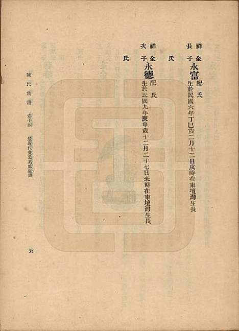 [下载][陈氏族谱]中国陈氏(共十八卷)__民国十八年（1929）_十四.pdf