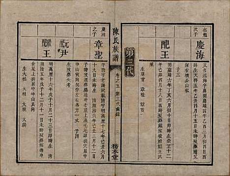 [下载][中湘陈氏族谱]湖南陈氏(共八卷)__清道光十年（1830）_五.pdf