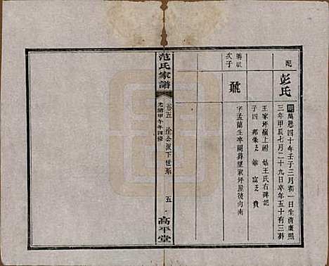 [下载][范氏家谱]湖南范氏(共九卷)__清光绪二十年（1894）_五.pdf