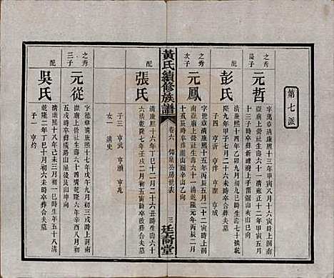 [下载][黄氏续修族谱]湖南黄氏(共十卷)__民国五年1916_六.pdf