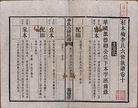 [下载][杉木桥李氏六修族谱]湖南李氏__光绪28年（1902）_十.pdf