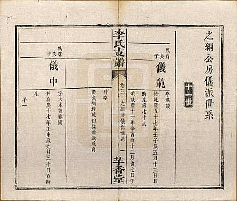 [下载][李氏支谱]湖南李氏(共四卷首三卷)__清同治四年（1875）_三.pdf