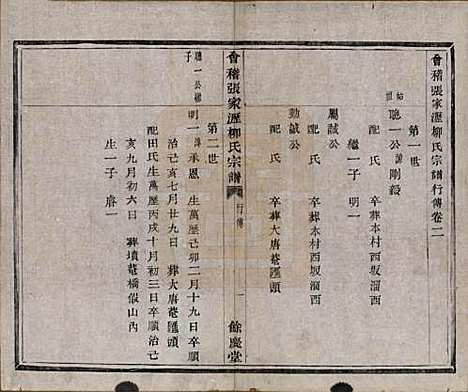 [下载][会稽张家沥柳氏宗谱]浙江柳氏__清咸丰七年（1857）_二.pdf