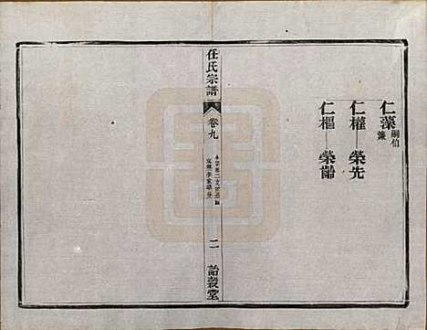 [下载][任氏宗谱]江苏任氏__民国5年（1916）_九.pdf