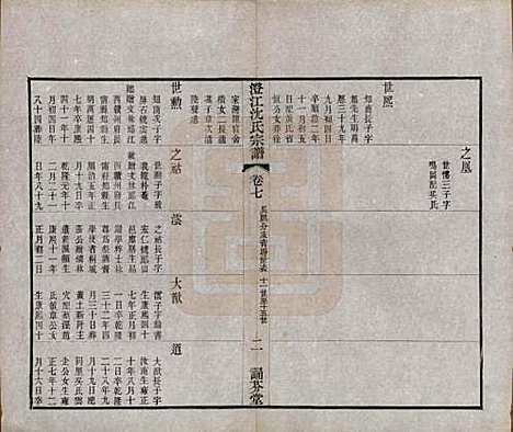 [下载][澄江沈氏宗谱]江苏沈氏(共二十卷)__清宣统三年（1911）_七.pdf