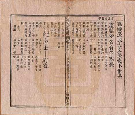 [下载][汪氏宗谱]安徽汪氏(共十五卷末二卷)__清同治十年（1871）_十二.pdf