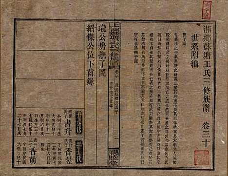 [下载][湘乡苏塘王氏三修族谱]湖南王氏__民国19年（1930）_三十.pdf