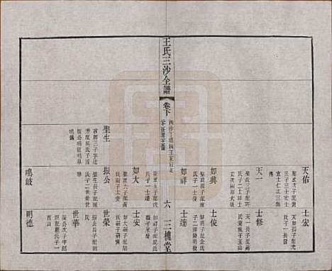 [下载][王氏三沙全谱]江苏王氏__清光绪二年（1876）_九十七.pdf