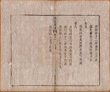 [下载][吴氏宗谱]安徽吴氏(共六卷)__清同治八年（1869）_一.pdf