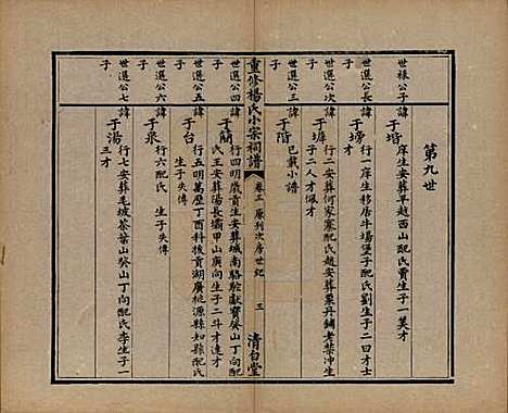 [下载][重修杨氏小宗祠谱]贵州杨氏(共五卷)__清咸丰七年（1857）_三.pdf