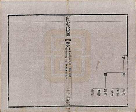 [下载][南望张氏宗谱]江苏张氏(共十八卷)__民国八年（1919）_六.pdf