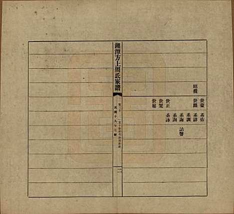 [下载][湘潭方上周氏七修家谱]湖南周氏(共一百六十六卷)__民国十九年（1930）_三十.pdf