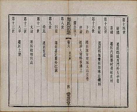 [下载][蒋湾桥周氏宗谱]江苏周氏(共十四卷)__民国四年（1915）_六.pdf