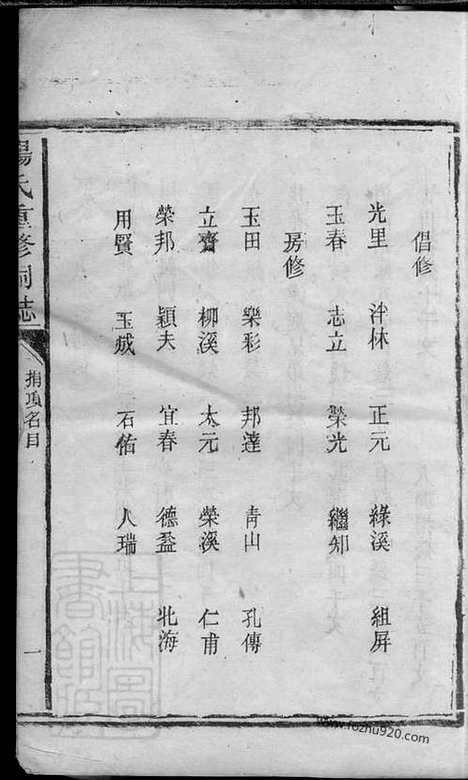 [下载][杨氏重修祠志]宁乡家谱_一卷.pdf