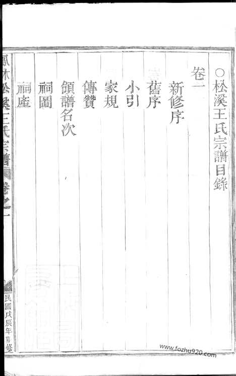 [下载][凤林松溪王氏宗谱]浙江金华家谱_五卷.pdf