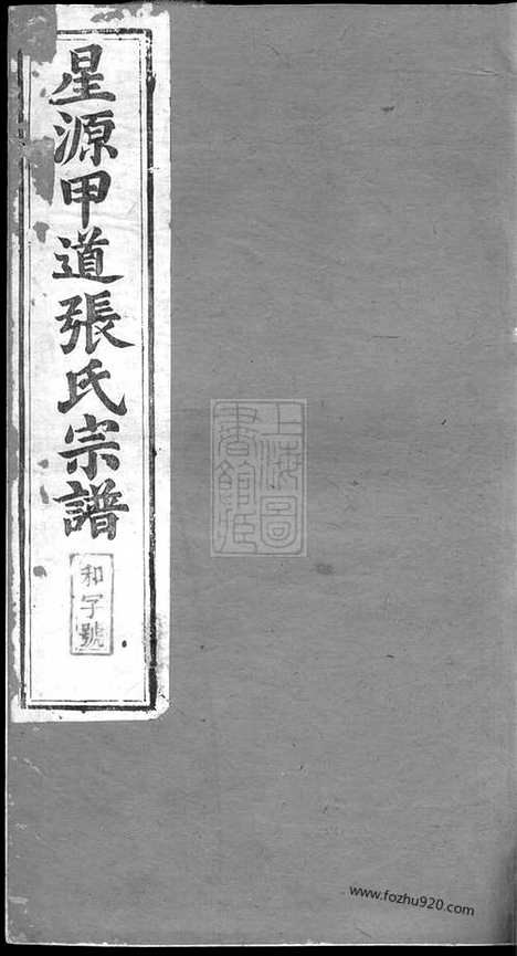 [下载][星源甲道张氏宗谱]江西婺源家谱_六十四卷.pdf