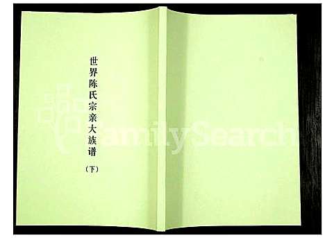 下载_世界陈氏宗亲大族谱_21300–1984_台湾世界陈氏宗亲大家谱.pdf