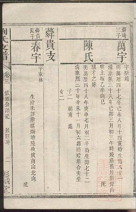 [下载][刘氏支谱]刘品清_彭城堂_清道光九年1829_刘氏支谱_三.pdf