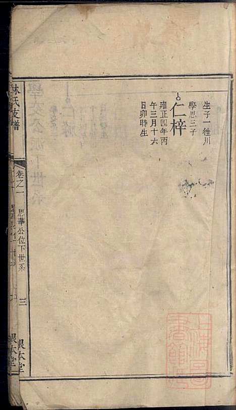 [下载][林氏支谱]林义华_根本堂_清道光元年1821_林氏支谱_二.pdf