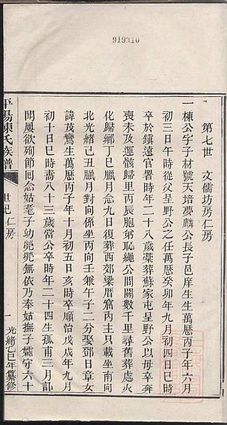 [下载][平阳陈氏族谱]陈韶虞_闽县陈氏_清光绪31年1905_平阳陈氏家谱_三.pdf