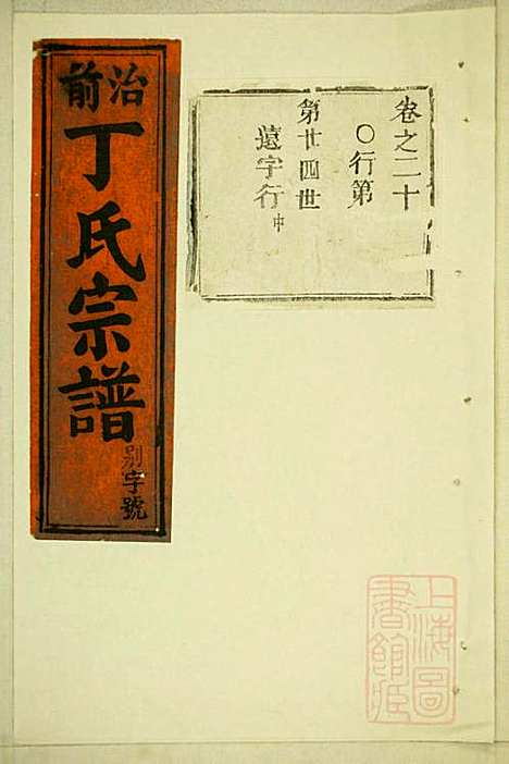 [下载][丁氏宗谱]缙云丁氏_清宣统元年1909_丁氏家谱_九.pdf