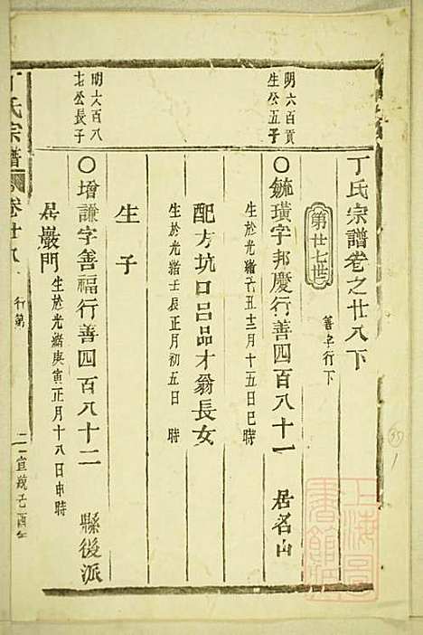 [下载][丁氏宗谱]缙云丁氏_清宣统元年1909_丁氏家谱_十三.pdf