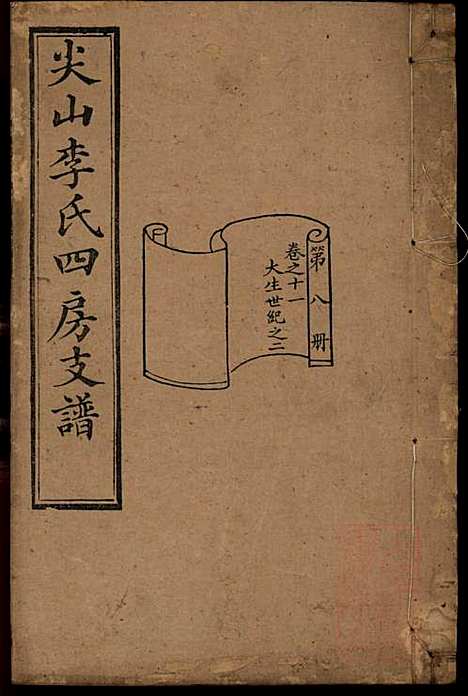 [下载][尖山李氏四房支谱]李章祁_清嘉庆八年1803_尖山李氏四房支谱_八.pdf