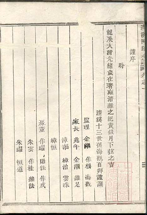 [下载][清溪陈氏宗谱]陈海观_东阳陈氏_清光绪34年1908_清溪陈氏家谱_一.pdf