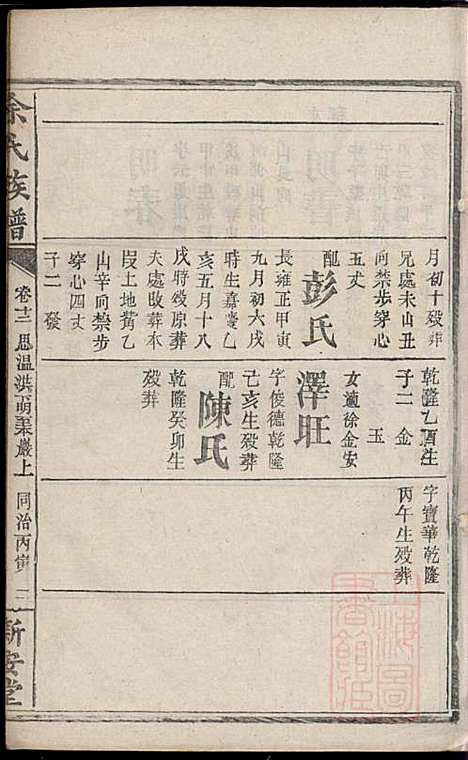 [下载][碧潭余氏族谱]余泽松_新安堂_清同治5年1866_碧潭余氏家谱_十七.pdf