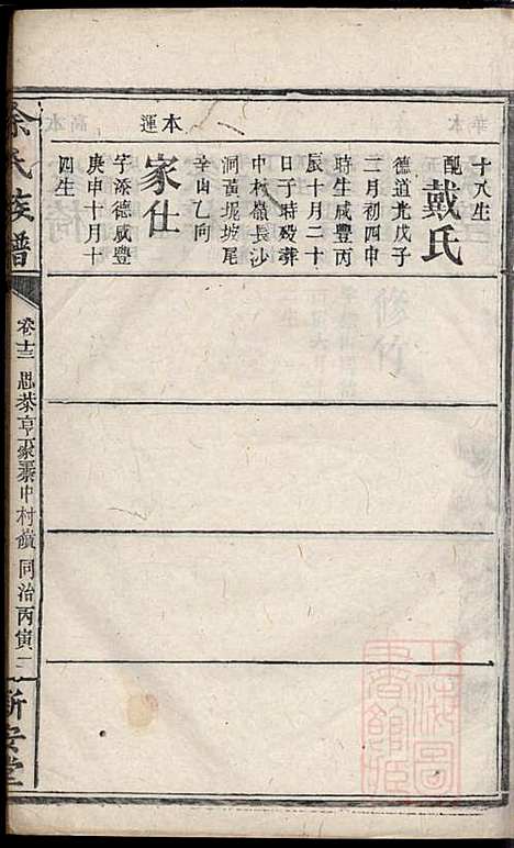 [下载][碧潭余氏族谱]余泽松_新安堂_清同治5年1866_碧潭余氏家谱_十八.pdf