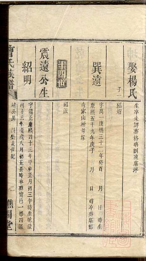 [下载][曹氏族谱]曹基澍_谯国堂_清同治四年1865_曹氏家谱_十七.pdf