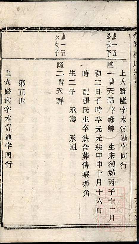 [下载][金峰楼氏宗谱]楼祥彩_诸暨楼氏_清道光27年1847_金峰楼氏家谱_一.pdf