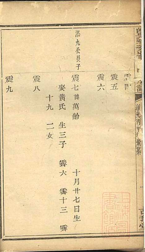 [下载][暨阳次峰俞氏宗谱]俞鸿裳_古邗堂_清道光16年1836_暨阳次峰俞氏家谱_九.pdf