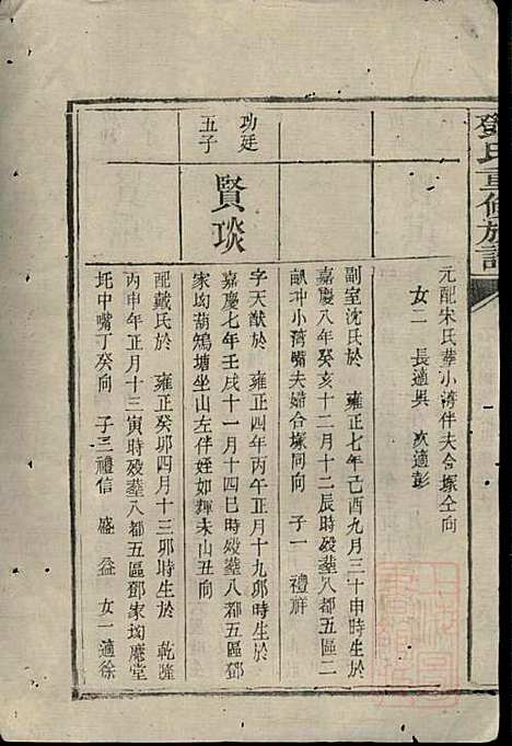 [下载][邓氏重修族谱]邓楷礼_宁乡邓氏_清道光19年1839_邓氏重修家谱_三.pdf