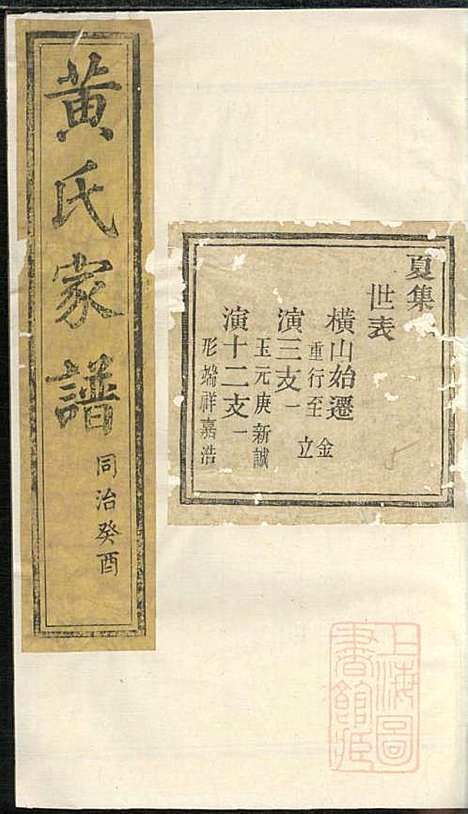 [下载][黄氏家谱]黄肇基_聚斯堂_清同治12年1873_黄氏家谱_九.pdf