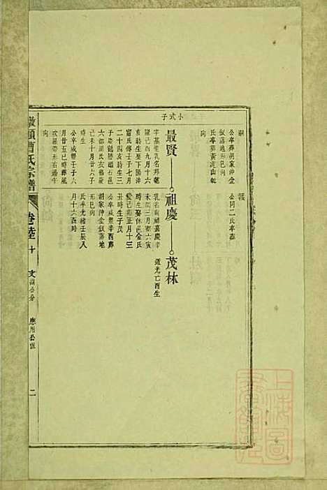 [下载][墩头曹氏宗谱]青阳曹氏_清光绪20年1894_墩头曹氏家谱_三一.pdf