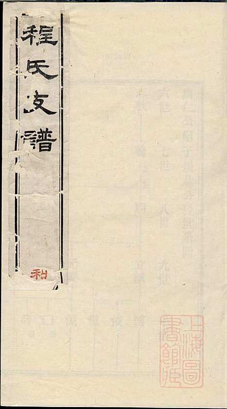 [下载][程氏支谱]程为烜_苏州程氏_清光绪3年1877_程氏支谱_三.pdf