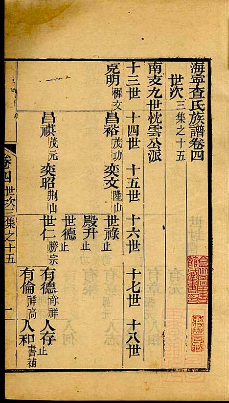 [下载][海宁查氏族谱]查元翶_海宁查氏_清道光8年1828_海宁查氏家谱_十.pdf