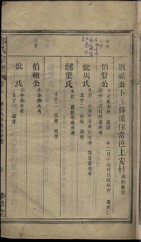 [下载][郑氏宗谱]郑厚流_书带草堂_民国16年1927_郑氏家谱_七.pdf