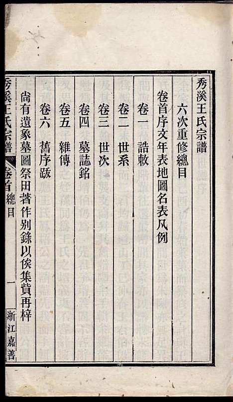 [下载][秀溪王氏宗谱]王茂骈_嘉善王氏_民国16年1927_秀溪王氏家谱_一.pdf