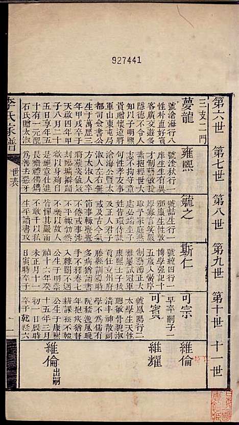 [下载][李氏家谱]李佐辰_长山李氏_民国24年1935_李氏家谱_七.pdf