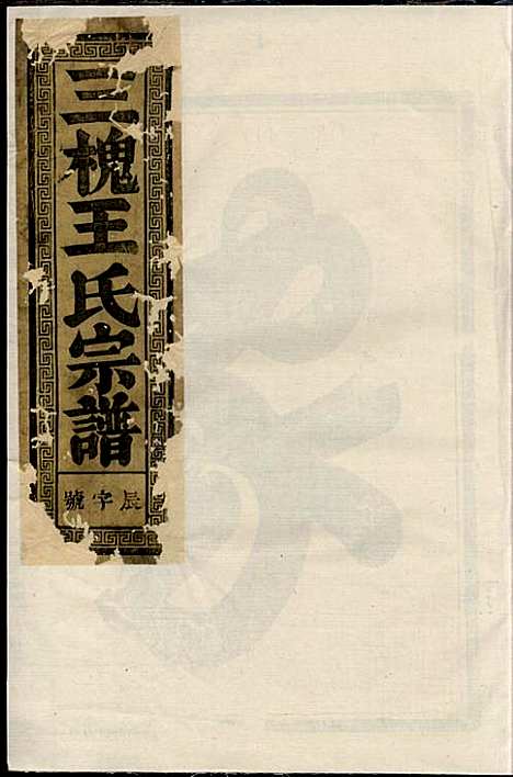 [下载][三槐王氏宗谱]王秀增_兰溪王氏_民国10年1921_三槐王氏家谱_一.pdf