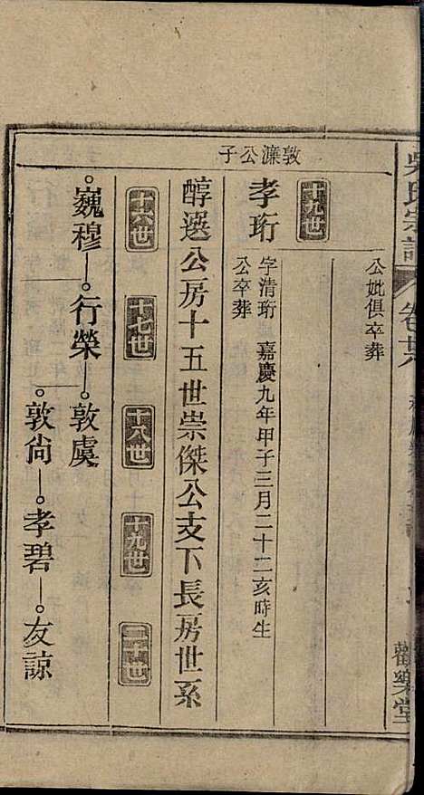 [下载][怀邑吴氏宗谱]吴桢_观乐堂_民国10年1921_怀邑吴氏家谱_二八.pdf