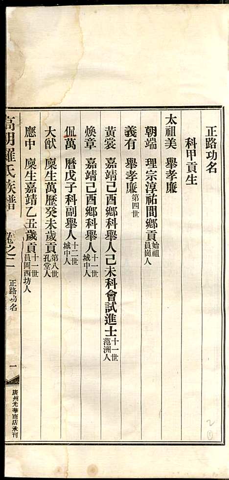 [下载][高明罗氏族谱]罗锦垣/罗乃彬_高明罗氏_民国21年1932_高明罗氏家谱_二.pdf