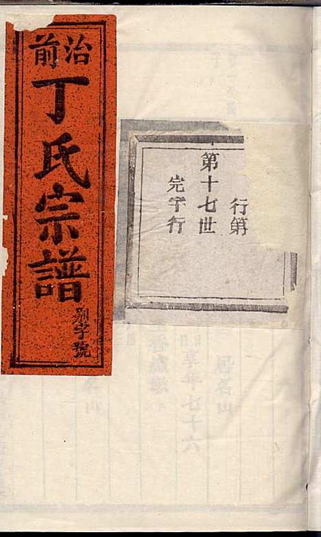 [下载][丁氏宗谱]丁喜戊_缙云丁氏_民国14年1925_丁氏家谱_九.pdf